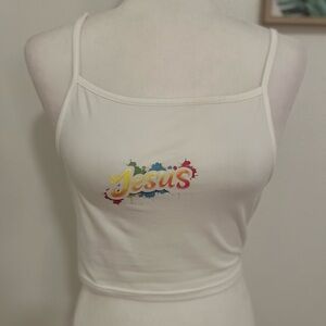 Jesus Tank Top Polyester Blend | Christian